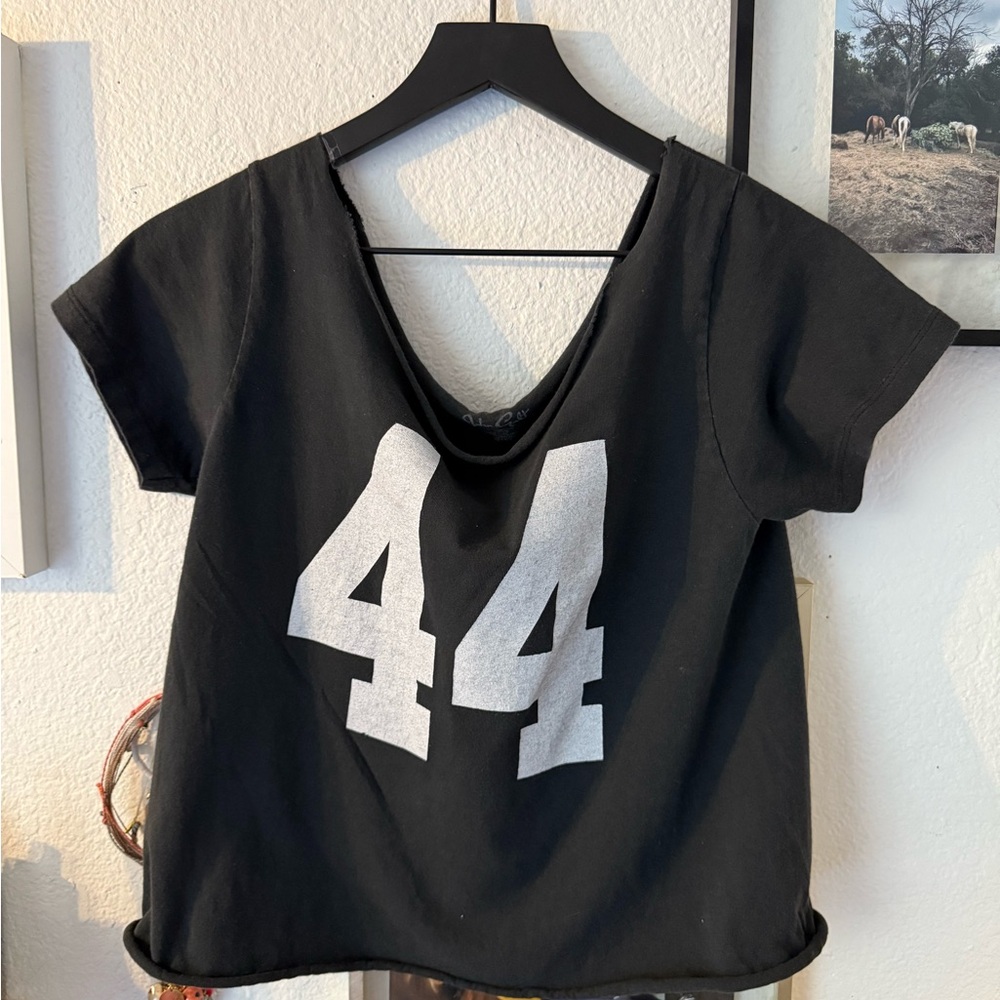 Brandy Melville Black and White Graphic Tee